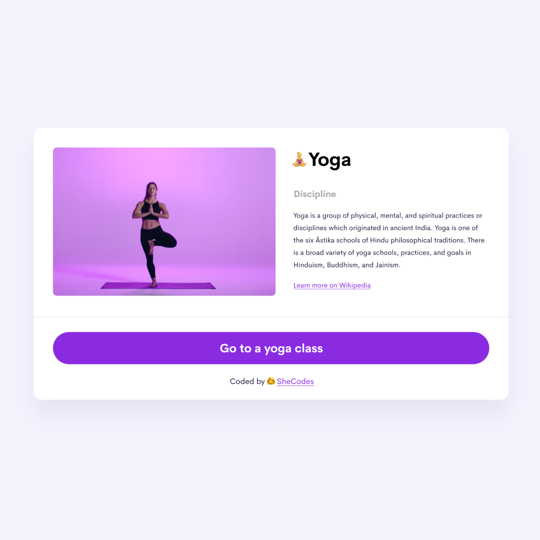 Girl doing yoga